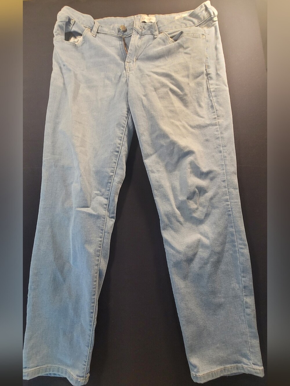 Jessica Simpson Light Blue Ankle Crop Jeans Size 34/32 Rolled Crop